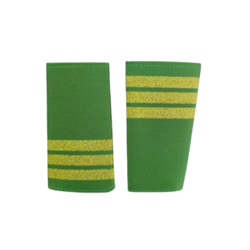 RELA EPAULETTE GREEN 3 BAR